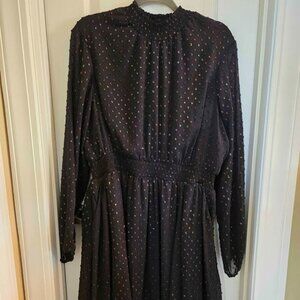 Torrid Dress with Raised Polka Dots